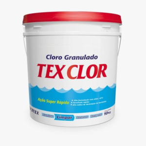Tex Clor 10kg Cloro Hip - Cálcio Piscina
